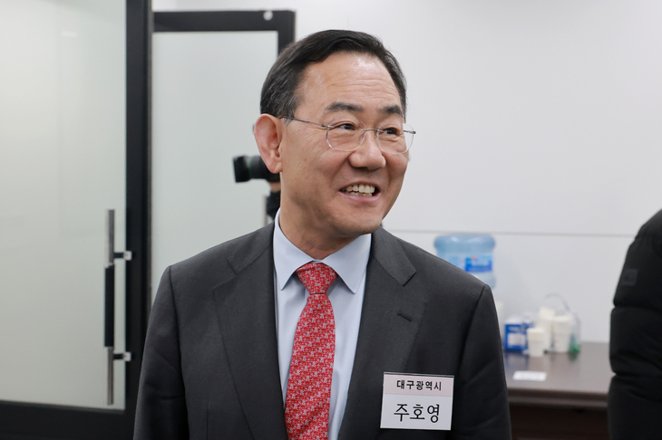 국민의힘 대구시장 후보 면접 참석한 주호영 국회부의장