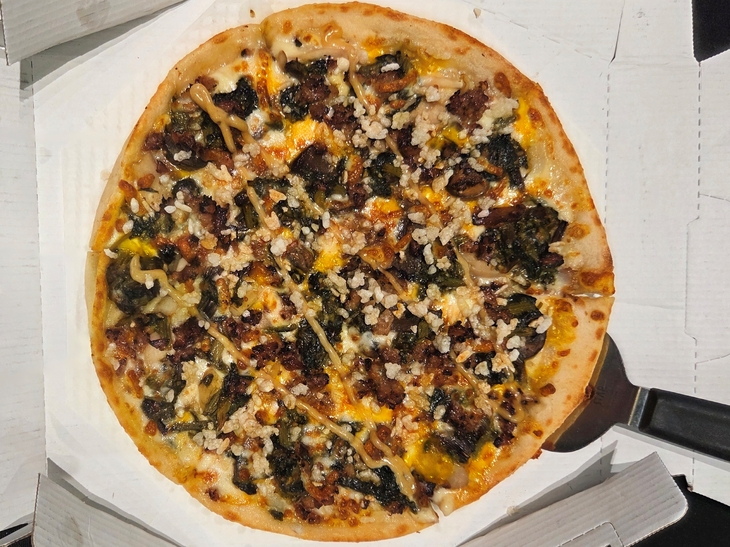 맘스터치 '매직풍 피자'