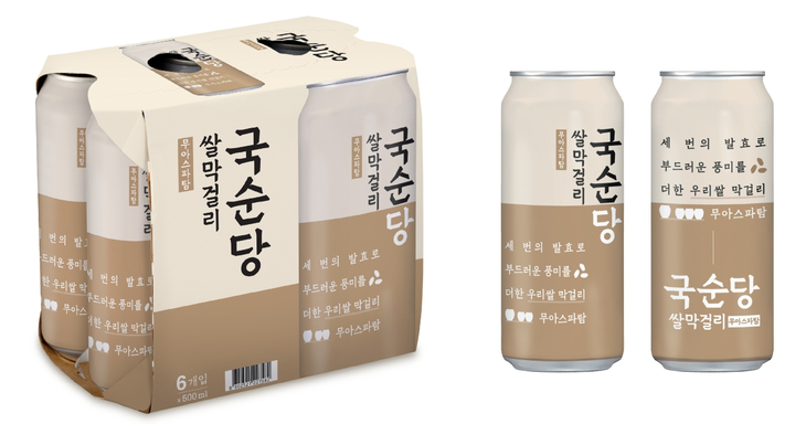 국순당 쌀막걸리 500㎖ 캔