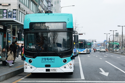 고양특례 자율주행버스 I'M고래 도심 주행