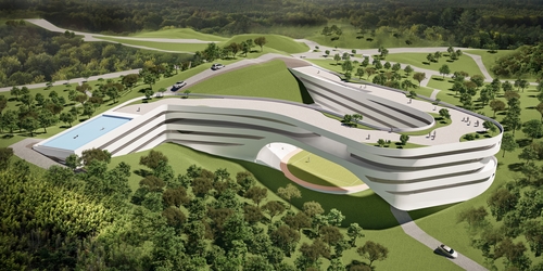 안산 대부도에 설립될 공립형 국제학교 (가칭)경기안산1교 조감도