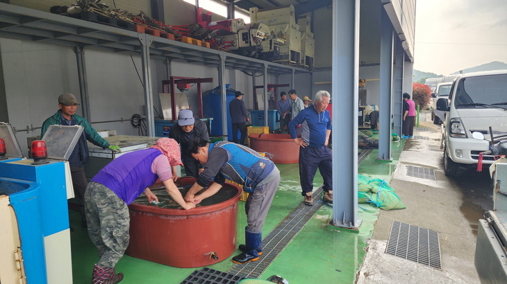 진도군, '친환경 온탕소독장 운영'