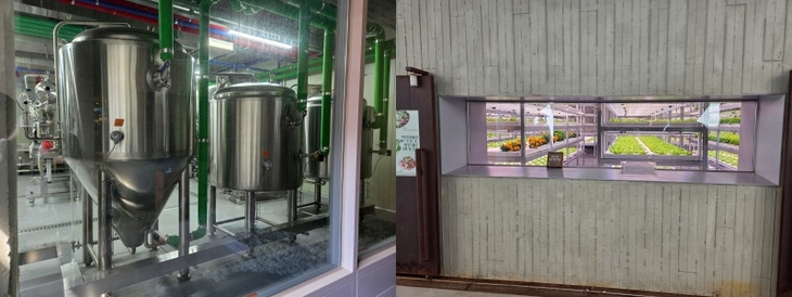 박봉담 맥주 양조장(좌)과 스마트팜(우)