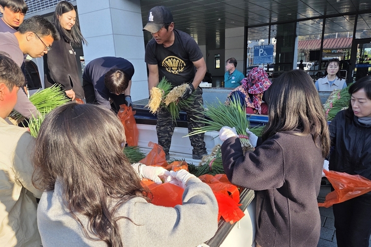 예천군 가격 폭락 쪽파 농가 살리기 총력 온 오프라인 특별 판매전 개최