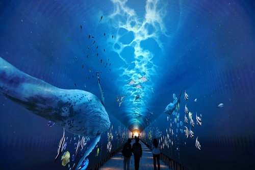 남양주시 와부 빛터널공원 내부