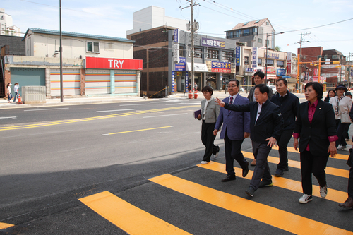 주광덕 남양주시장 2025년 4월30일 퇴계원 도시계획도로 확장공사 준공 로드체킹