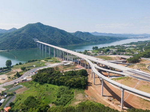 2023년 5월31일 개통한 수도권 제2순환고속도로(남양주시 조안~양평군 양평 구간) 전경