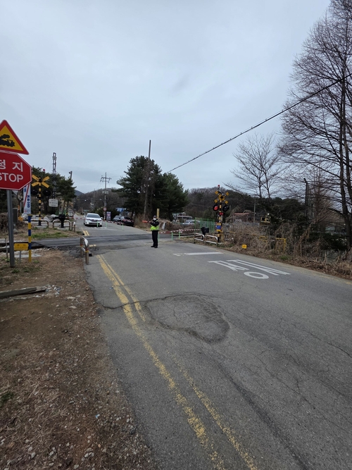 양주시 교외선 동산건널목