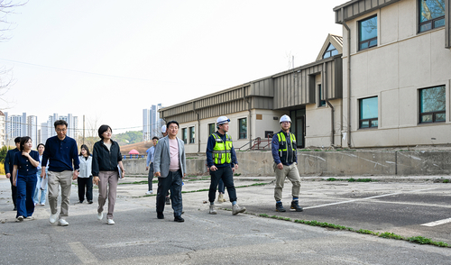 의정부시 14일 캠프 레드클라우드(CRC)-캠프 잭슨 부지 현장 점검