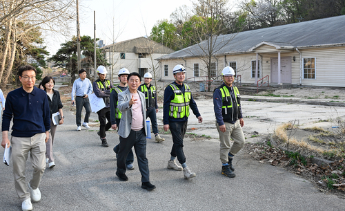 의정부시 14일 캠프 레드클라우드(CRC)-캠프 잭슨 부지 현장 점검