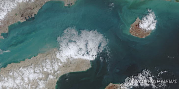 호르무즈 해협 위성 사진. [사진=연합뉴스]