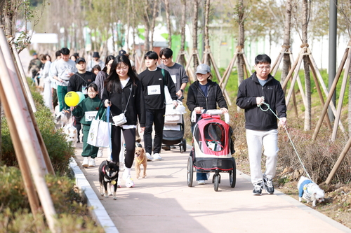 포천시 2025년 '한탄강 댕댕 트레킹' 현장