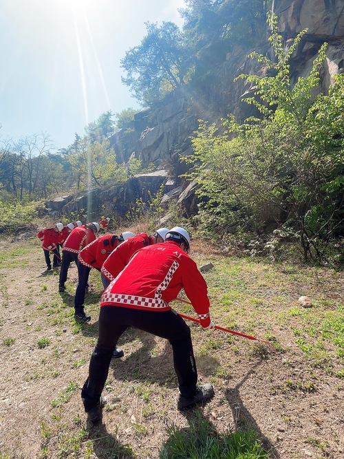 구리시 22일 2026년 유관기관 합동 산불 진화 통합훈련 실시