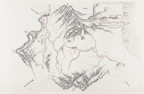 과천시 추사박물관 '2026 테마전 과천본색–옛날 옛날 과천은' 전시- 1872년 과천현 지방지도