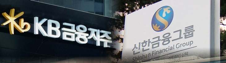 KB금융지주, 신한지주.