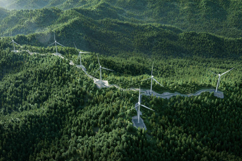 대명에너지  곡성그린풍력발전 조감도. 사진= 대명에너지