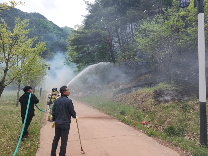 영덕 창수면 산불 3시간 만에 진화