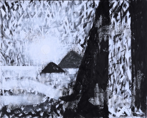 김창완, 해돋이 3, 130&times;162cm, Acrylic on canvas