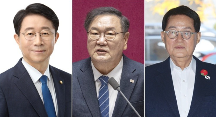 조정식&middot;김태년&middot;박지원 더불어민주당 의원