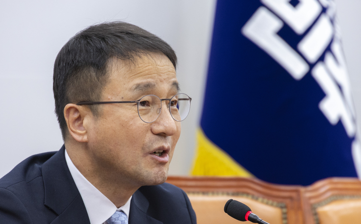 차기 원내대표 선거 출마 발표하는 한병도