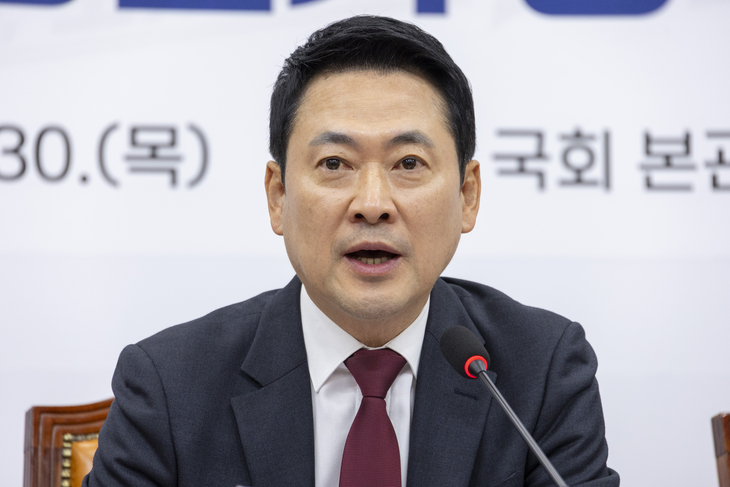 소상공인연합회 6ㆍ3 지방선거 정책과제 전달식에서 인사말 하는 장동혁 대표