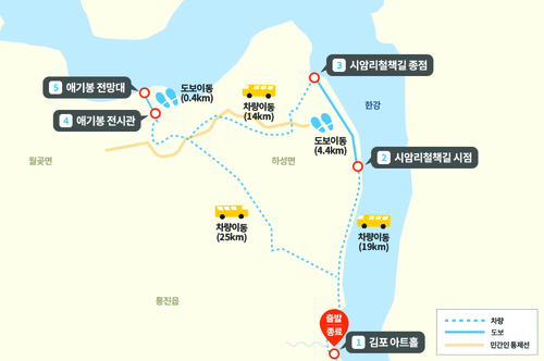 DMZ 평화의길 노선도