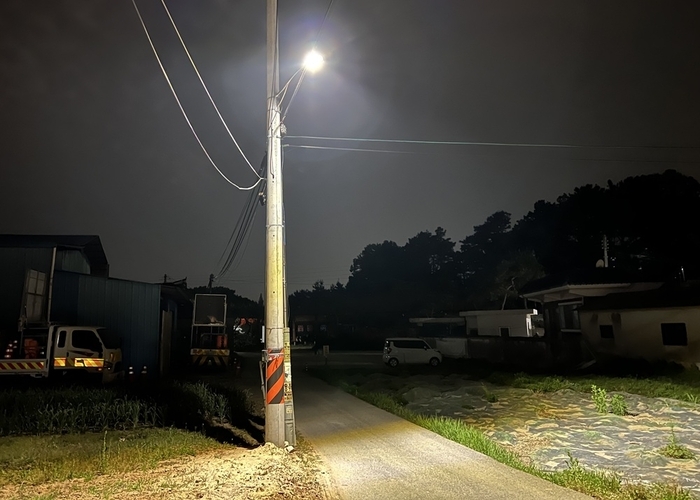 익산시, 밤길 안전 위해 183개소 보안등 신설
