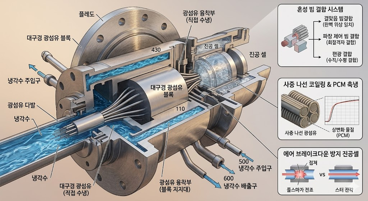 레이저 무기체계 냉각 시스템 개념도. 그림=구글 생성형 AI 제미나이 재구성