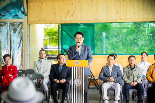 조성대 남양주시의회 의장 2026년 제20회 남양주시장기 궁도대회 축사 발표
