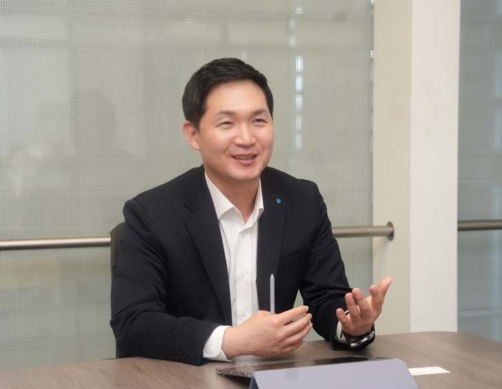 서울 서초구 삼성자산운용 본사에서 <에너지경제신문>과 인터뷰하고 있는 정재욱 운용3팀장 [사진=삼성자산운용]