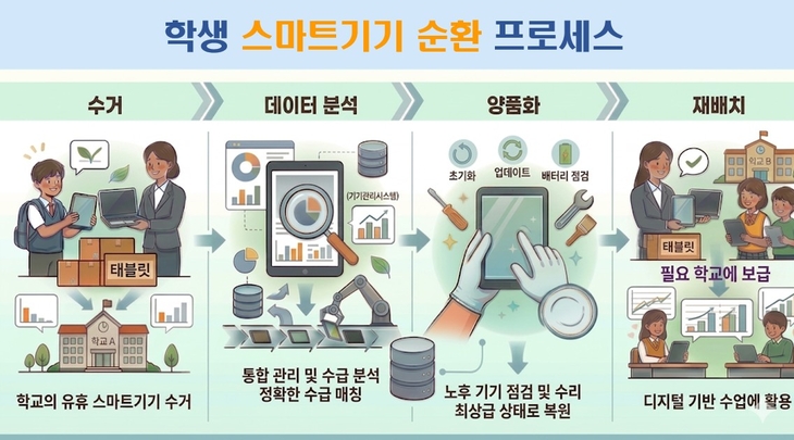 경북교육청, 유휴 스마트기기 재배치로 디지털 교육 지원 강화