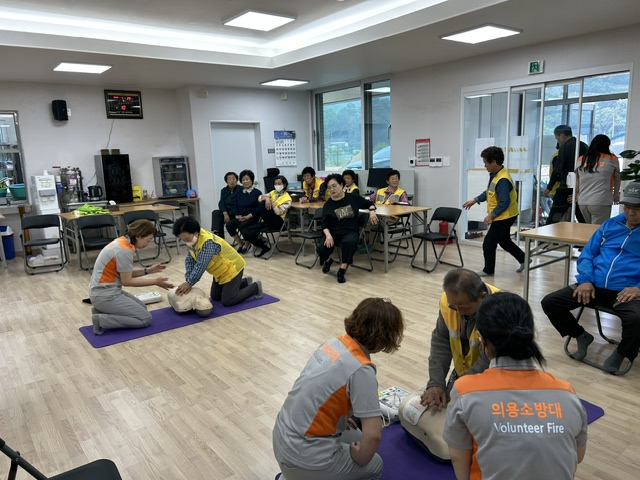 삼마치1리 주민 대상 심폐소생술 교육