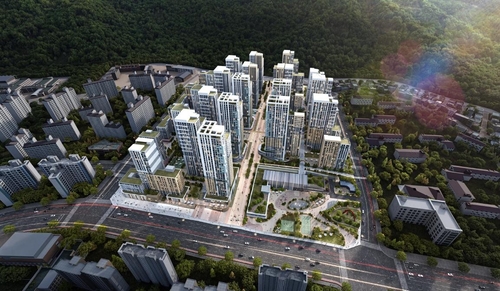 군포시 산본9-2구역 재건축 조감도