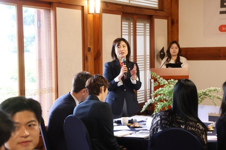 김소희 국민의힘 의원이 지난 4월 22일 국회 사랑재에서 '보수기후환경네트워크' 발족식을 개최했다. 사진=김소희 의원실 제공