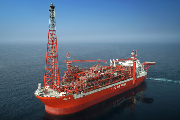 삼성중공업이 건조한 FLNG. 사진=삼성중공업 제공
