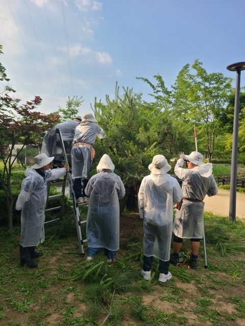 의왕시 시민정원사 양성교육 실습 수업 현장