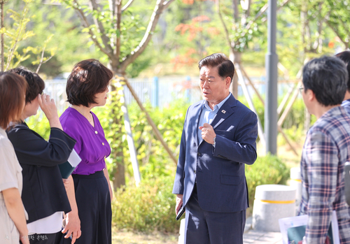 박승원 광명시장 9일 도덕초등학교 안전 통학 환경 조성 방안 논의