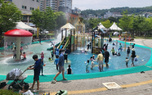 구리시 인창아름마을공원 물놀이장