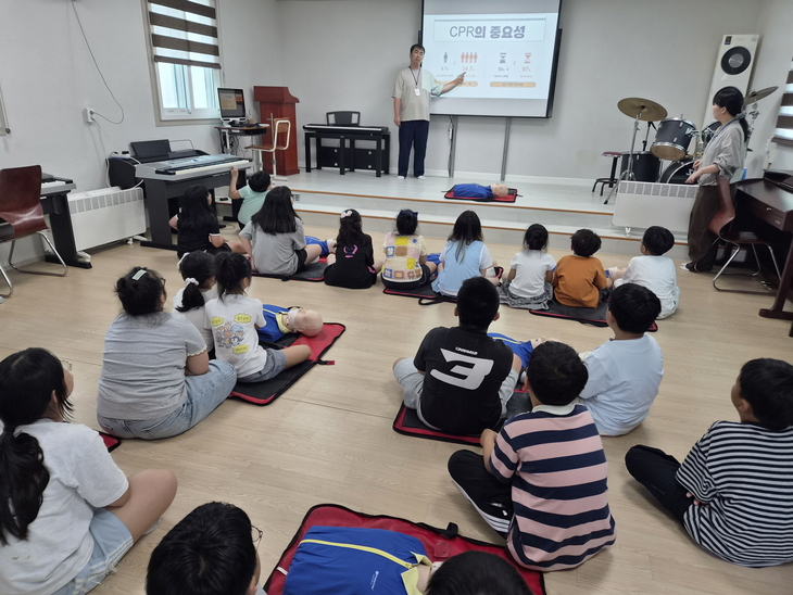 진도군, 아동 대상 CPR 교육… 응급상황 대처능력 키운다