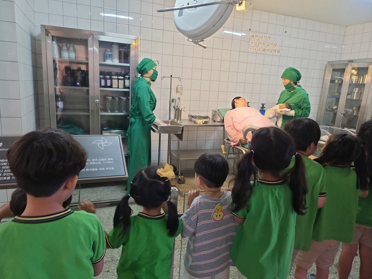 가천대,,,이길여 기념관  관람모습 2층 수술실