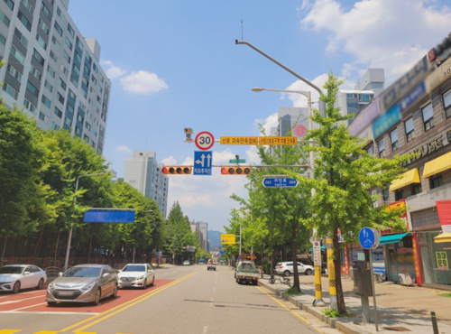 안양시 민백초등학교 어린이보호구역 노후 무인교통단속장비 교체