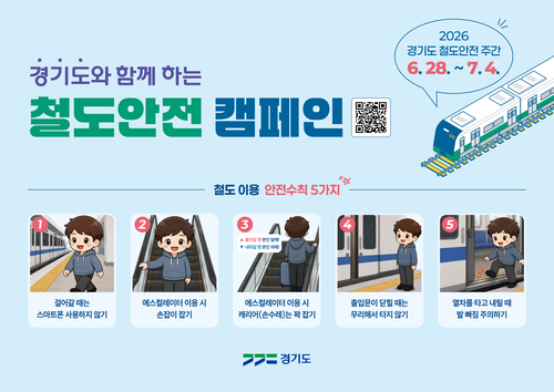 경기도 2026년 철도안전 캠페인 배너