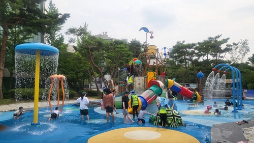 시흥시 비둘기공원 내 체험형 물놀이장
