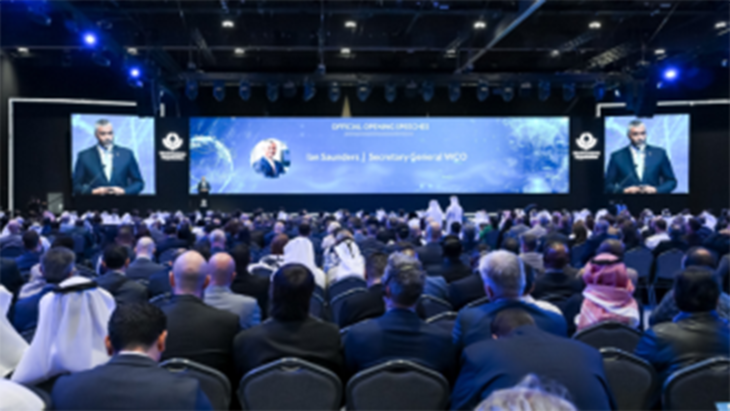 지난 1월 UAE 아부다비에서 열린 '2026 세계관세기구(WCO) 기술 컨퍼런스'에서 참가자들이 기조연설을 듣고 있다. 인천시는 2027년 행사를 송도컨벤시아
