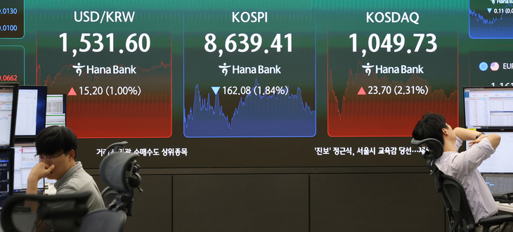 치솟는 환율