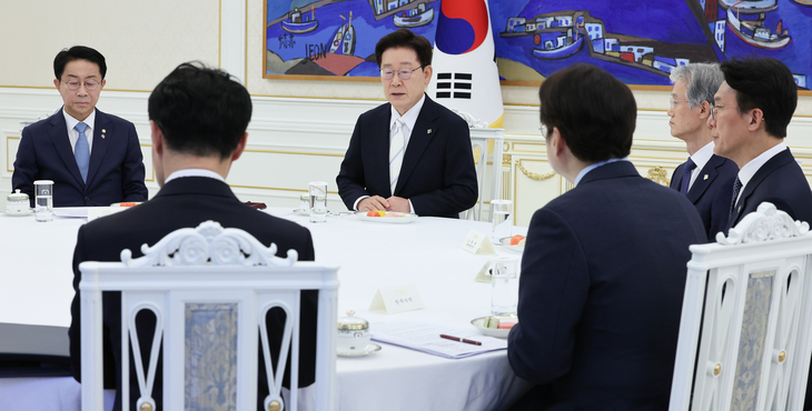 이재명 대통령, 4부 요인 회동