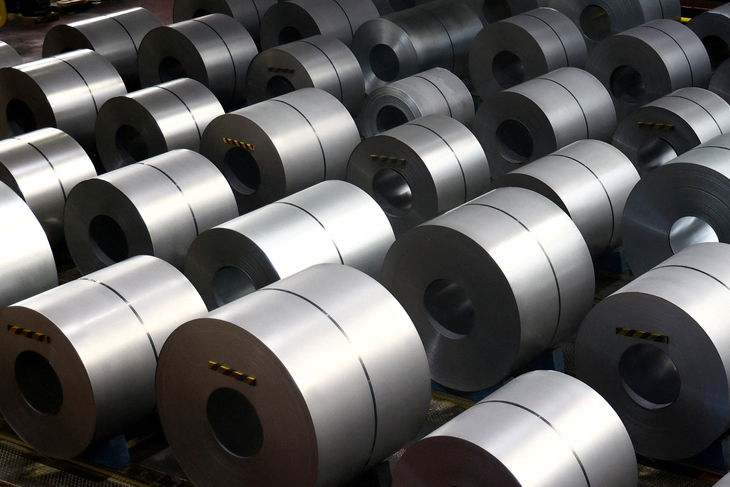 FILE PHOTO: ThyssenKrupp steel factory in Duisburg