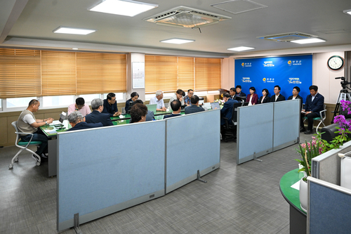 제10대 연천군의회 2일 연청군청 출입기자 브리핑룸 방문