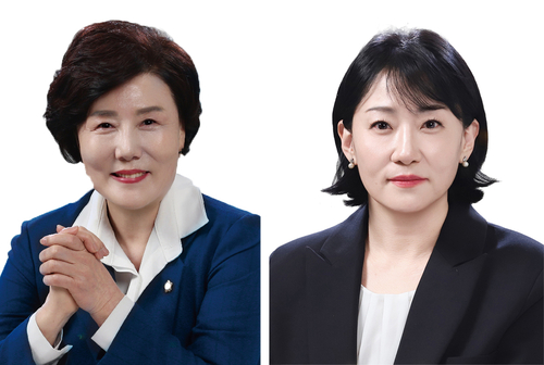 이형덕 제10대 광명시의회 제10대 전반기 의장(왼쪽)-부의장 박미정
