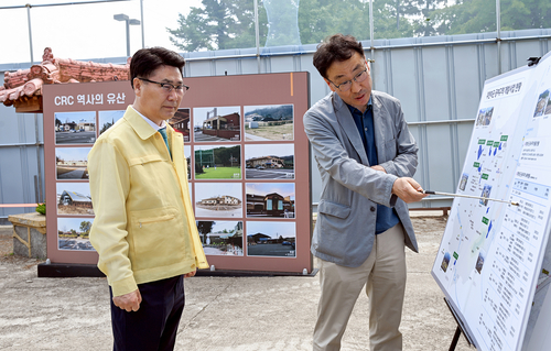 김원기 의정부시장 1일 캠프 레드클라우드(CRC) 현안 점검